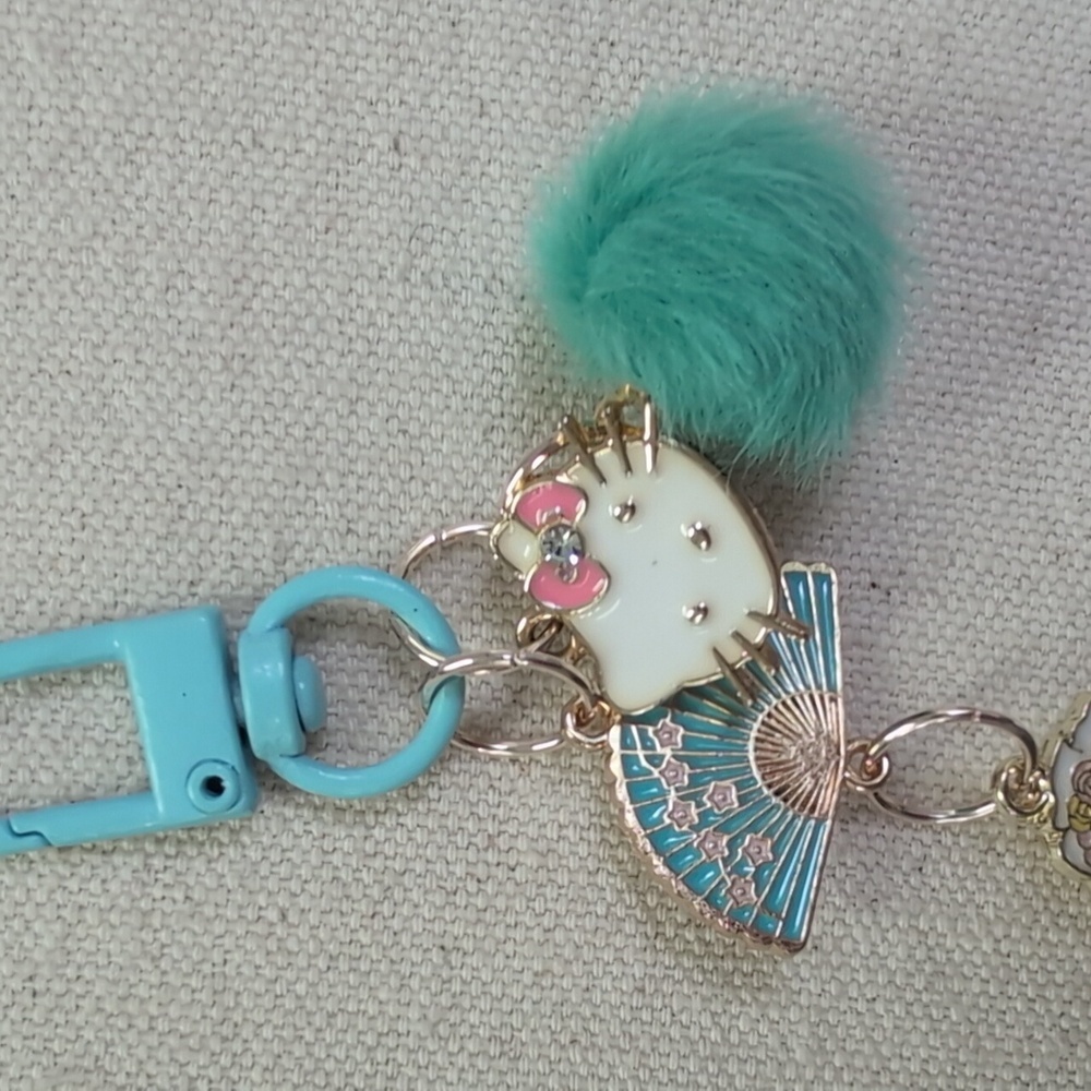 Cute Hello Kitty bride Handmade Keychain Bag Charm *Customizable* - Picture 7 of 8